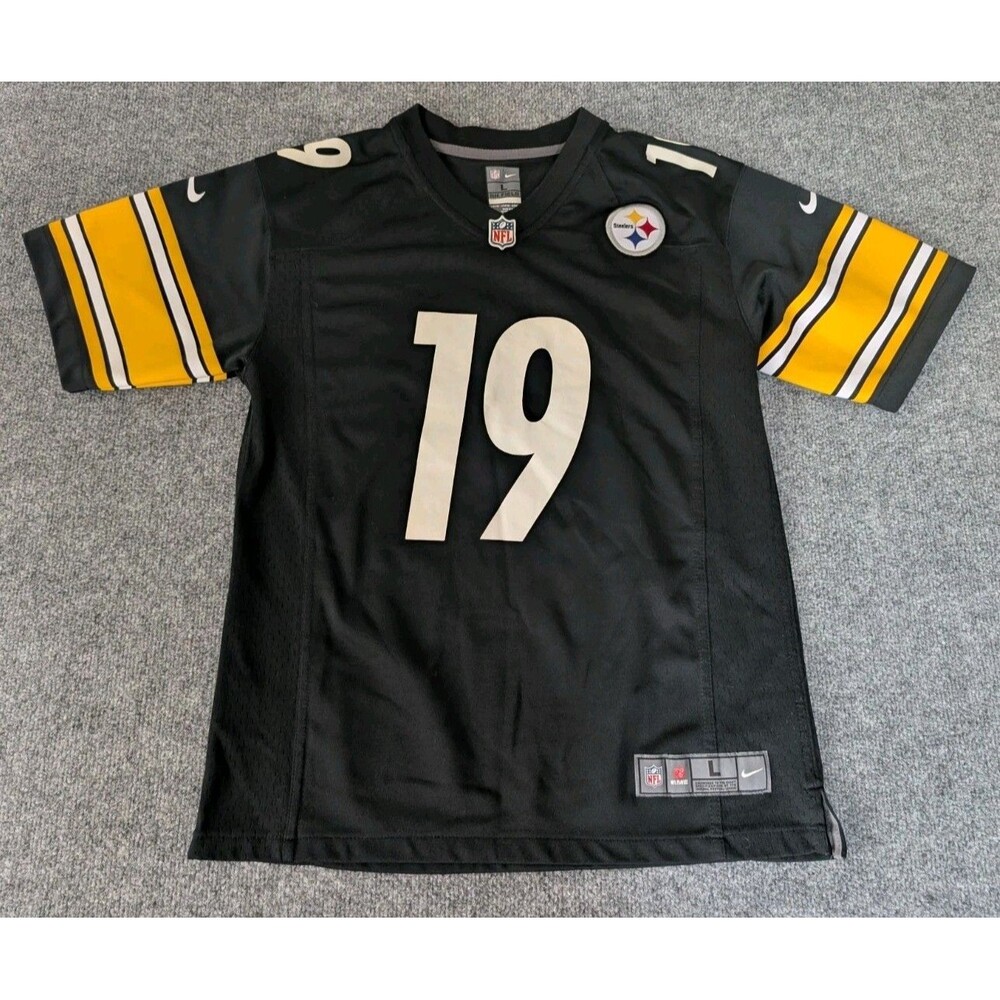 Pittsburgh Steelers NFL Nike On Field Jersey Smith-Schuster #19 Youth Sz L 14-16